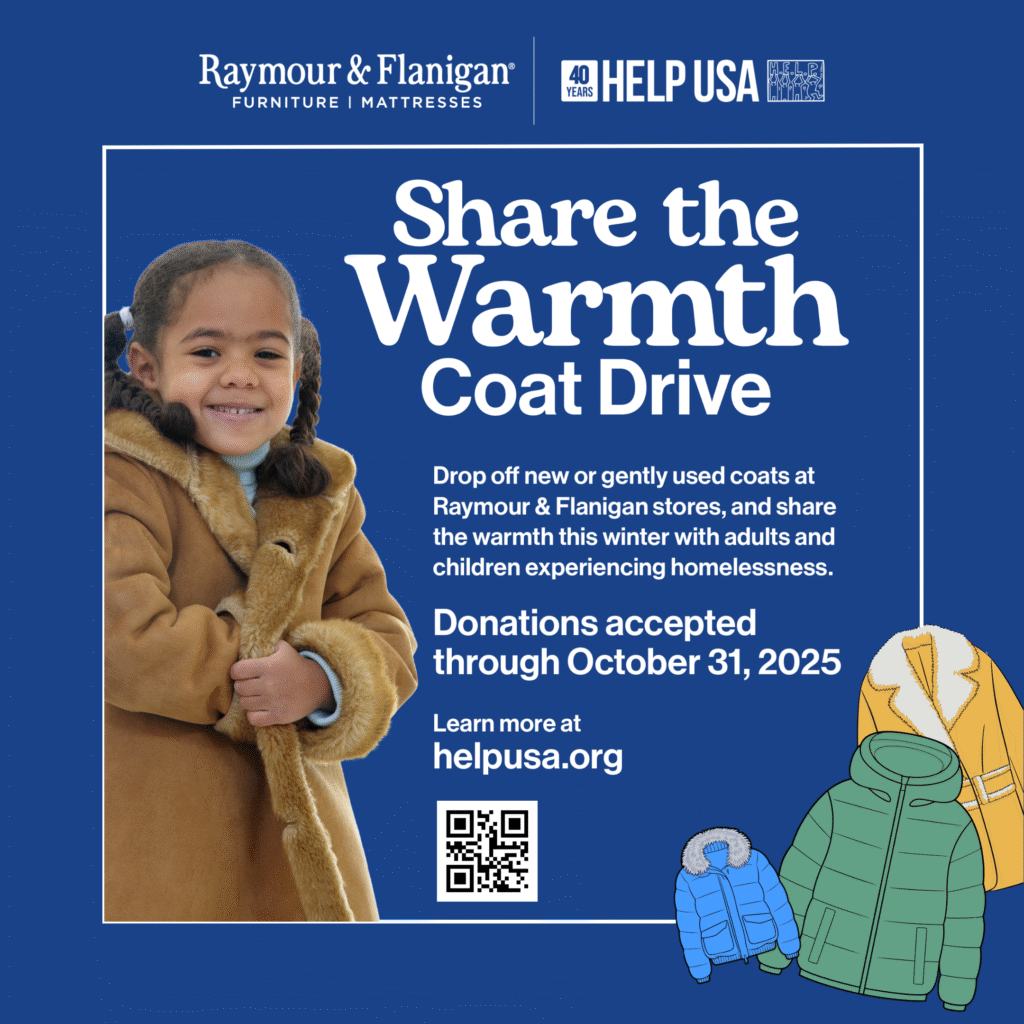 Help October Raymour and Flanigan Coat Drive | HELP USA